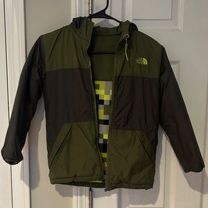 The North Face Kids' Olive and Black Puffer Jacket